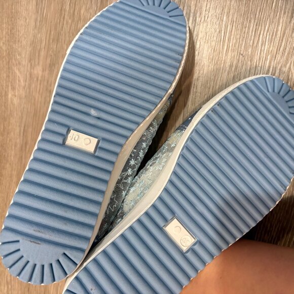 AMAZON Women's Hollow Denim Mesh Lightweight Walking Low Top Sneakers sz 8 - Picture 8 of 8